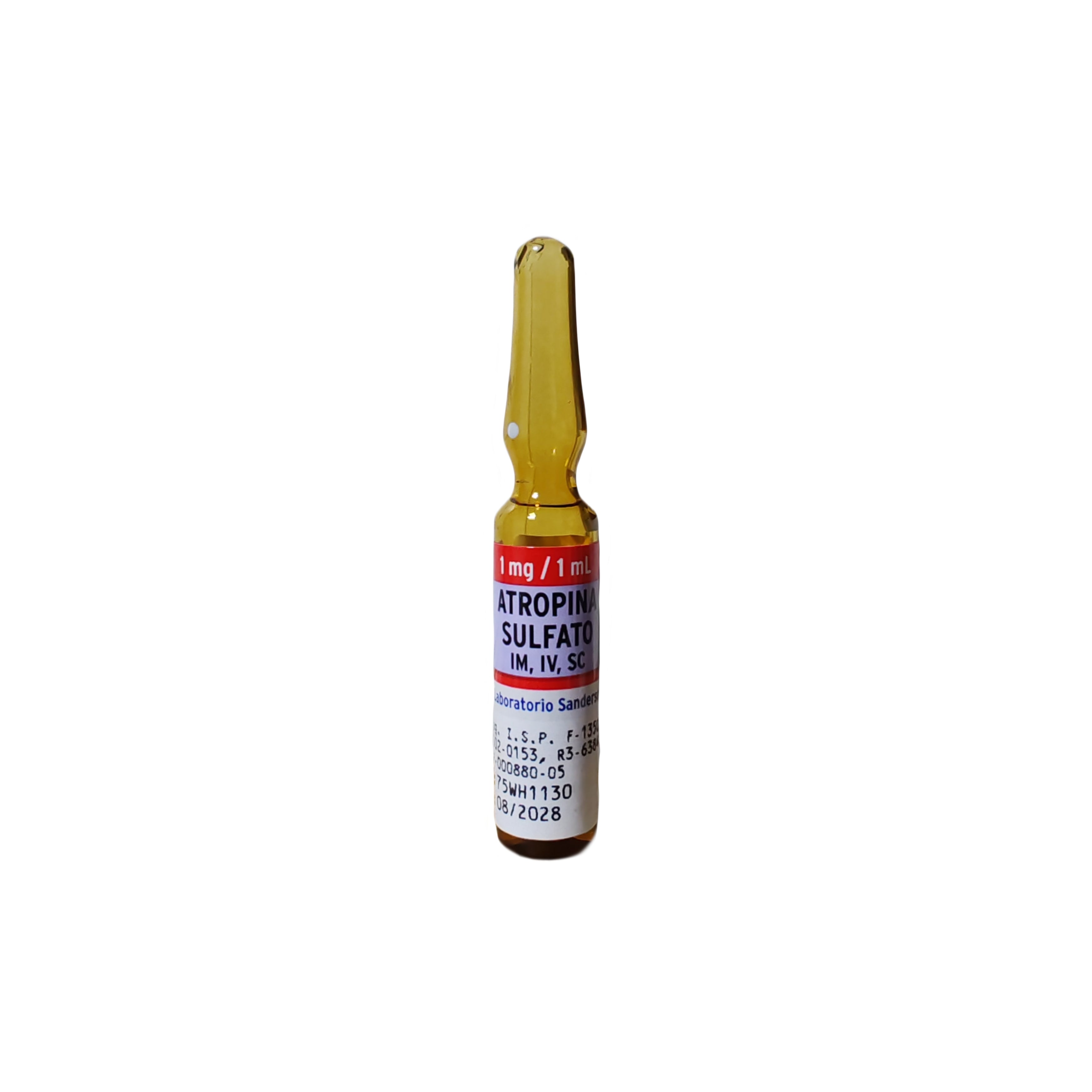 Atropina 1mg/1 ml.