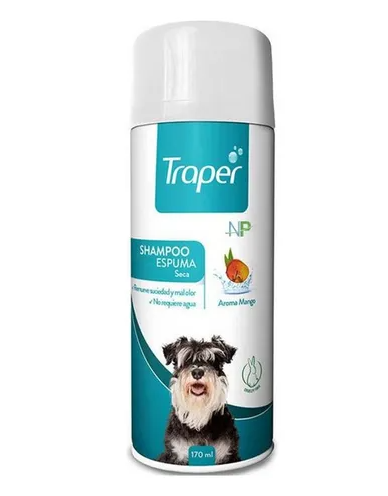 Shampoo Espuma Seca Perro 170ml Traper
