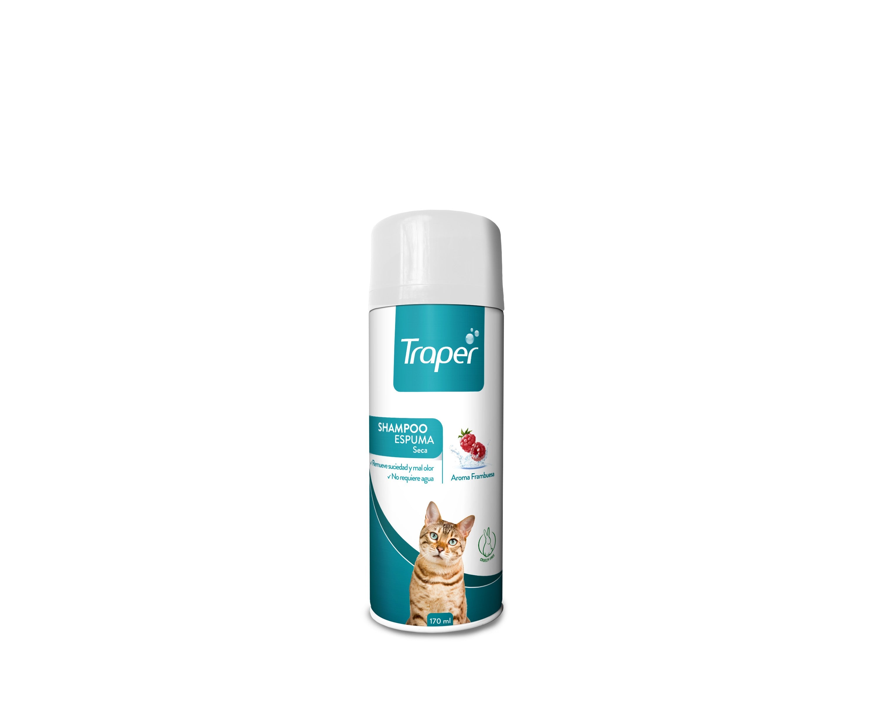 Shampoo Espuma Seca Gato 170ml Traper