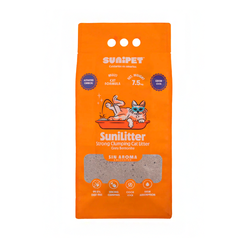SuniLitter Carbón arena 7,5 kg naranja