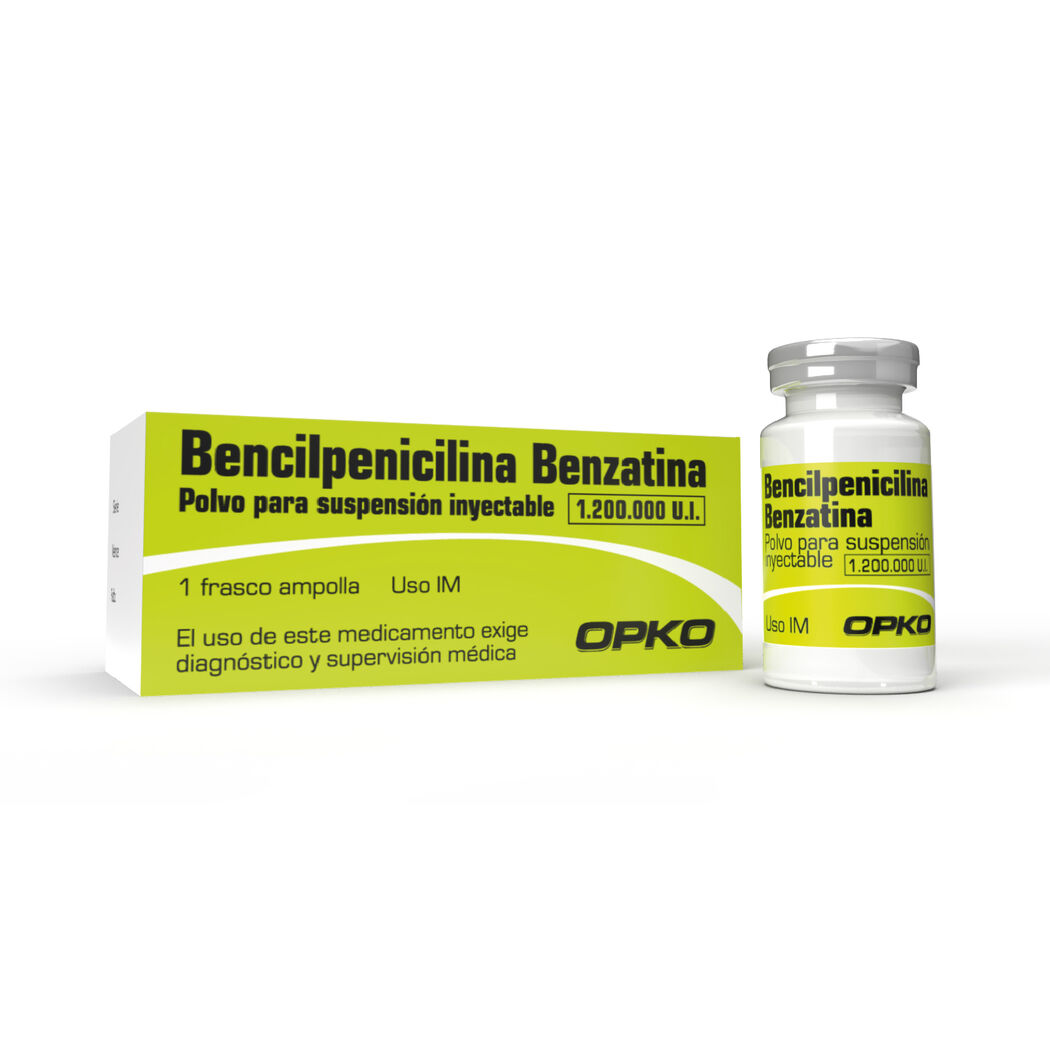 Bencilpenicilina Benzatinica 1,200,000 UI 1 gr.