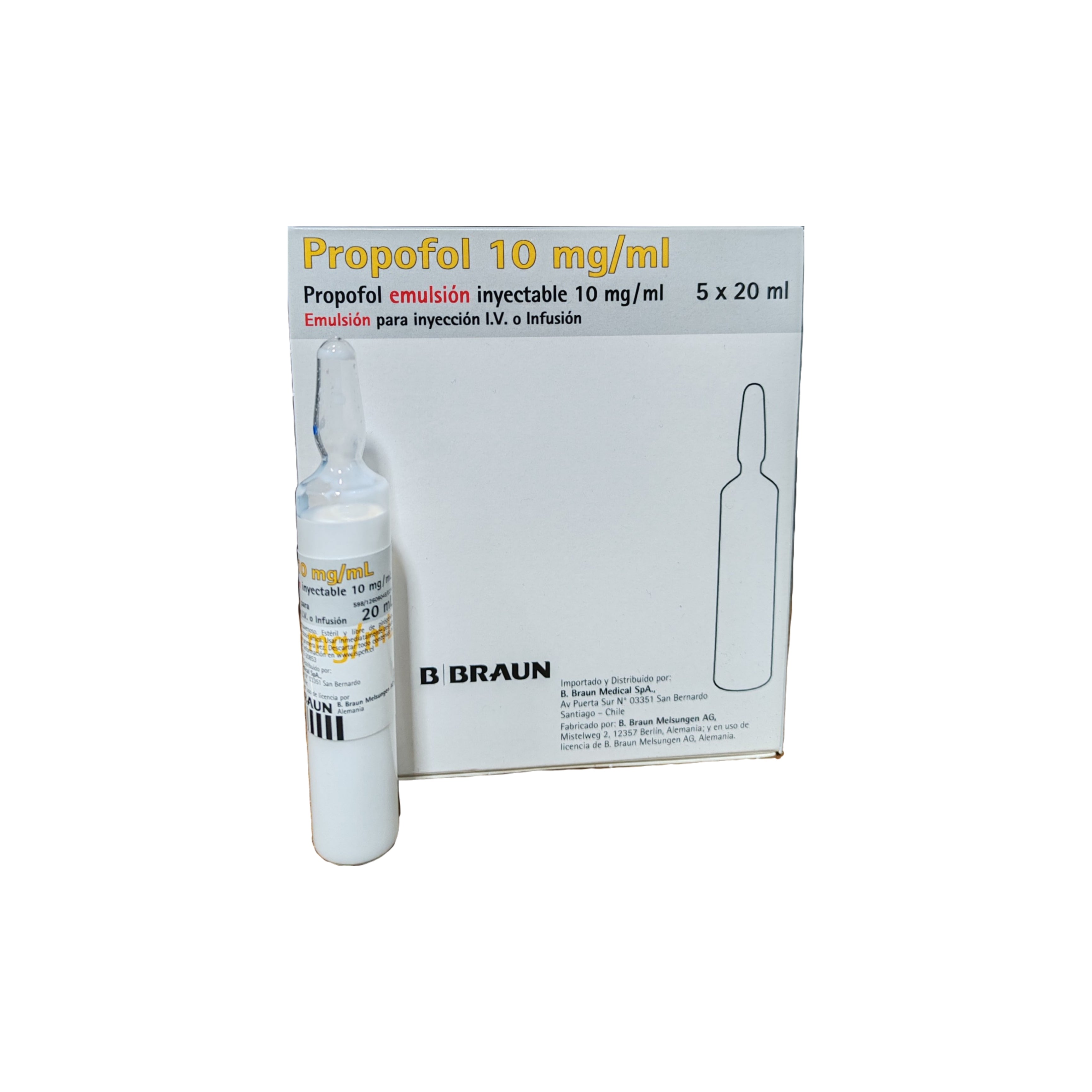 Propofol 1% fresenius 20 ml.