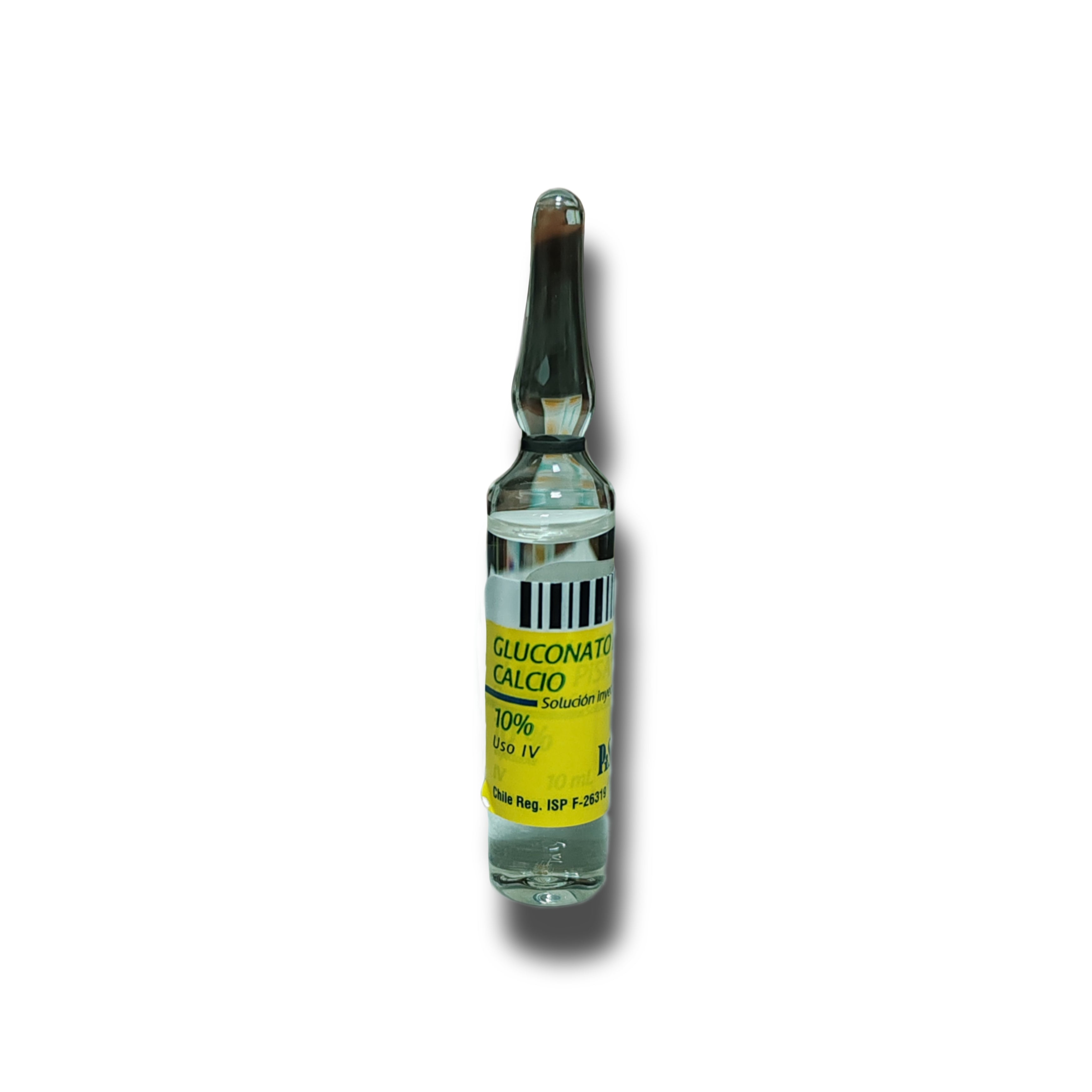 Gluconato de calcio 10% 10 ml.