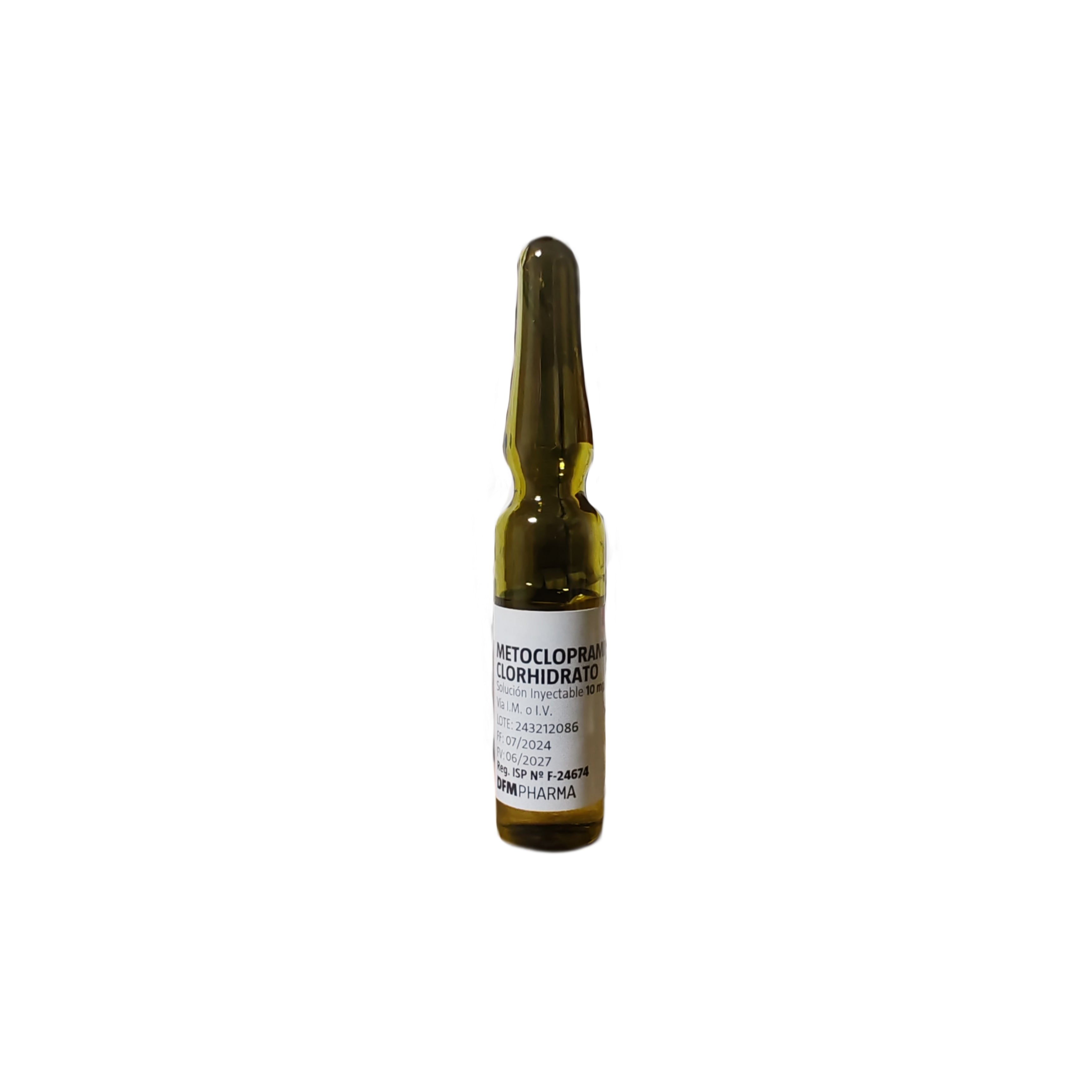 Metoclopramida 10mg/2 ml.
