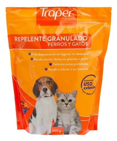 Repelente Perros-Gatos Granulado 600gr Traper