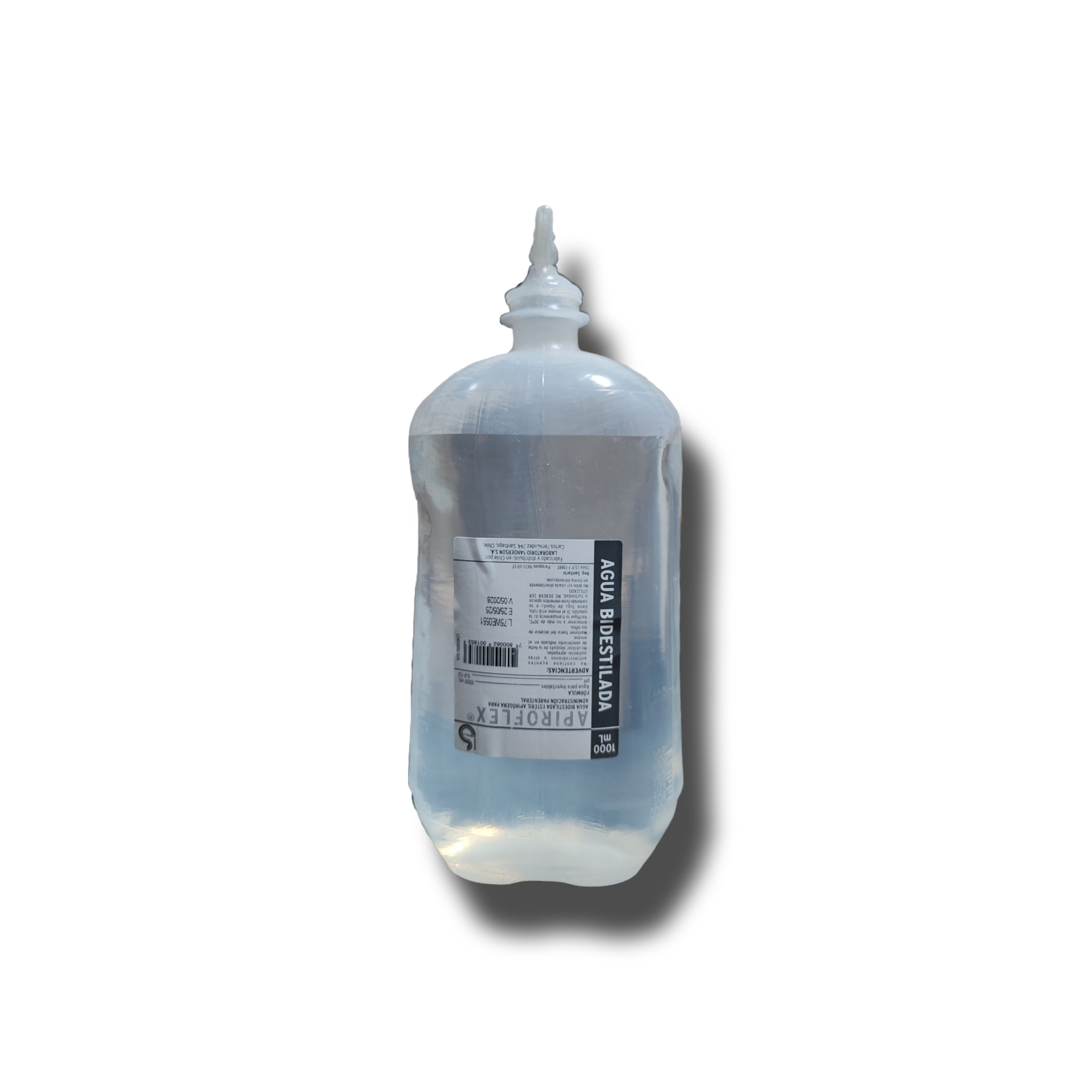 Agua Bidestilada 1000 ml.