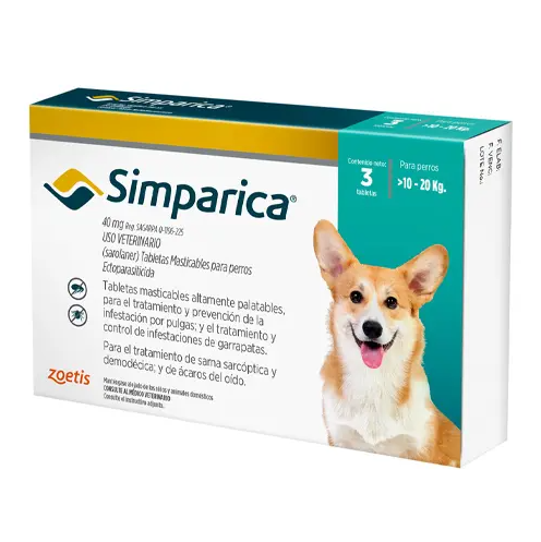 Simparica 10 – 20 kilos x 3