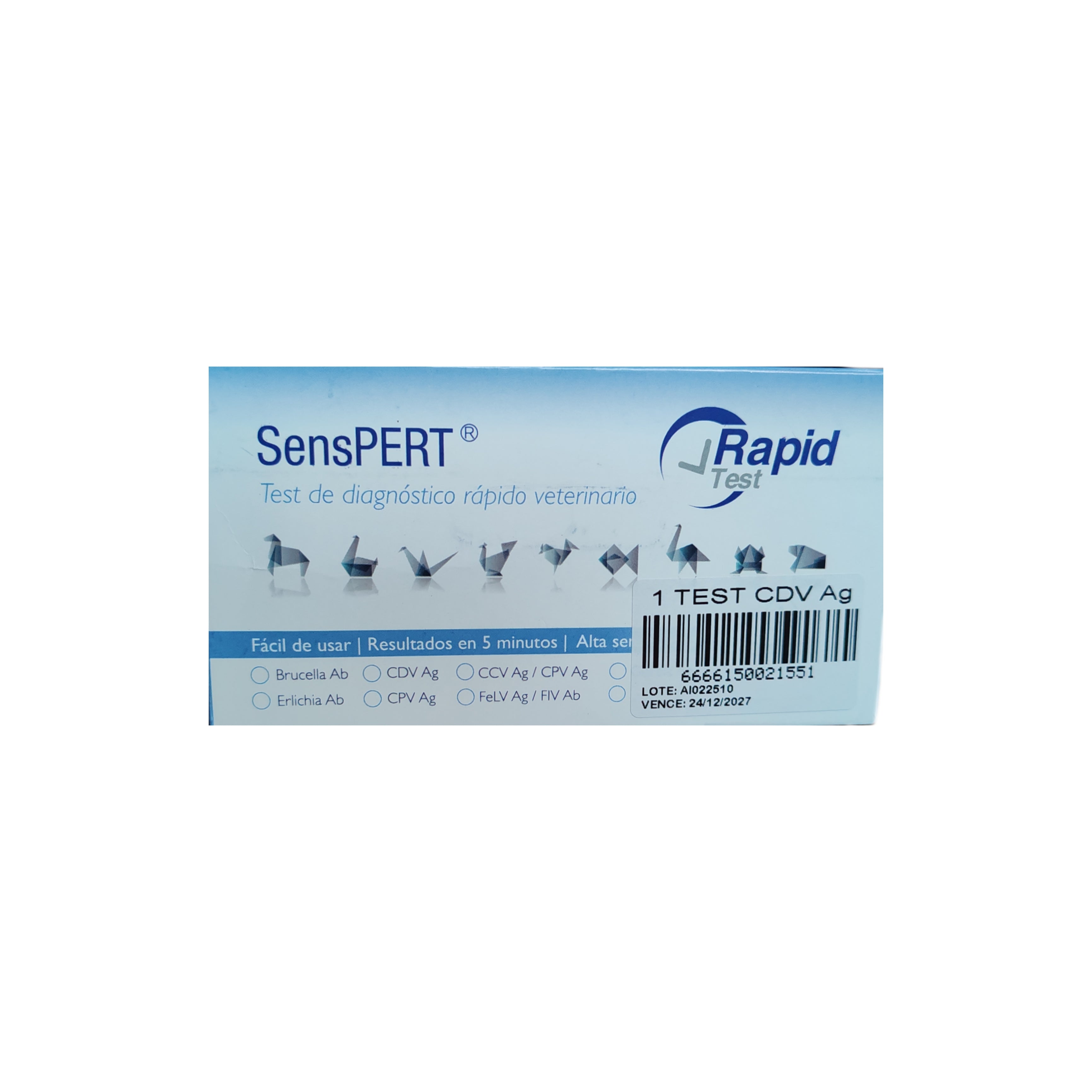 Rapid Test Distemper Canino individual