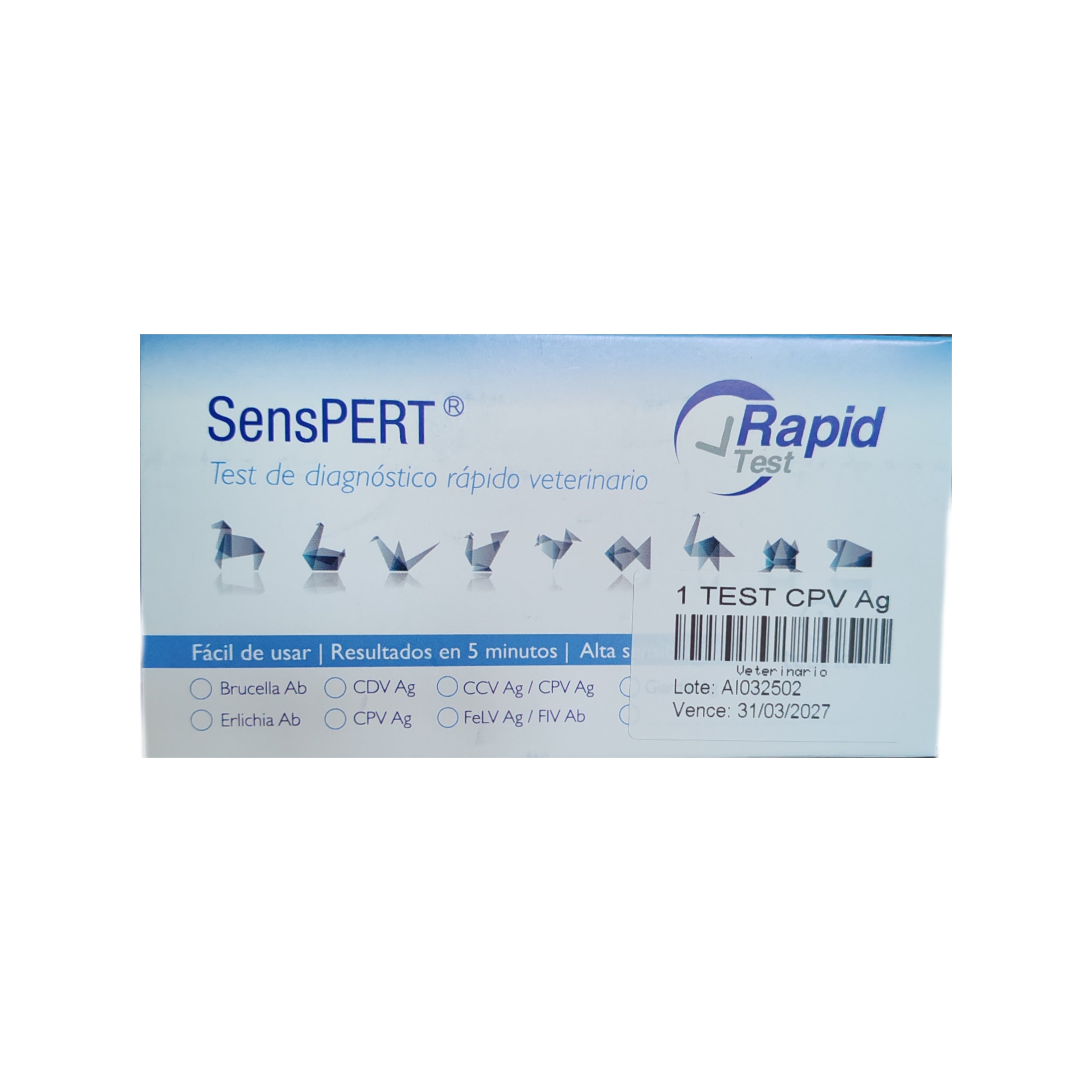 Rapid Test Parvovirus Canino individual
